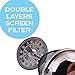 TANERS French Press 8 cup/34oz Coffee, Espresso & Tea Maker,Stainless Steel Coffee Press Filter, BONUS Extra Dual Layer Filter &Scoop & Elegant Gift Box