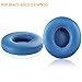 Solo 2 Wired Replacement Earpads - JARMOR Protein Leather & Memory Foam Ear Cushion Pads for Beats Solo2 Wired On-Ear Headphones by Dr. Dre ONLY (DOES NOT FIT SOLO 2.0/3.0 WIRELESS) - Blue