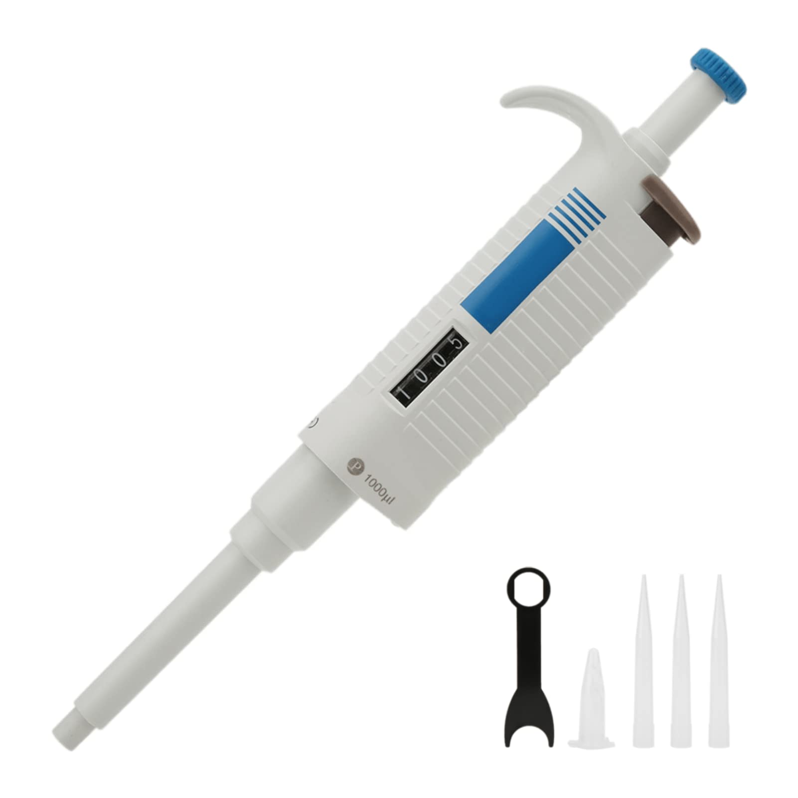 Pipette Tips 100-1000μl,P1000 Manual Single-Channel Adjustable pipetting Lab Sterilize Micro Sampler Disinfecting Pipette Pipettor for Laboratory — image 1