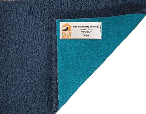 PnH Veterinary Bedding ® - Vet Bed Rectangle 100cm x 76cm - Charcoal - READY TO USE, SELVAGE EDGE REMOVED.