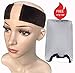 Lace Wig Grip Band - Non Slip Velvet Wig Comfort Head Hair Band Extra Hold Wig Headband Adjustable Women Hair Scarf with 1 Wig Cap (Brown)