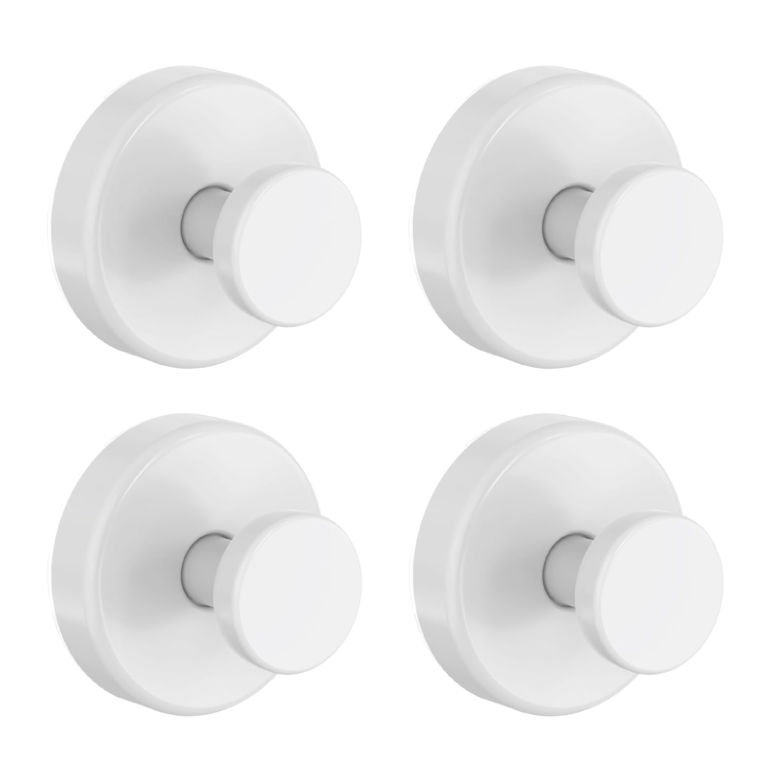 Bntuk Suction Cup Hooks for Shower, Removable Towel Hooks for Bathroom Window Glass Door Wall, Bath Robe Looafh Hook for Hanging - 4 Pack, White1