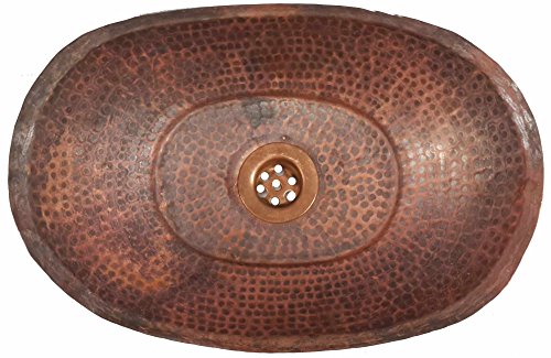 Egypt gift shops SMALL Vessel Hammered Copper Bathroom Sink Bathtub Shape Unique Design