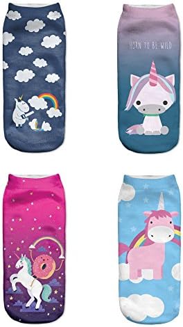 Women's Unicorn Socks (4 Pack)