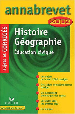 Histoire-géographie, éducation civique