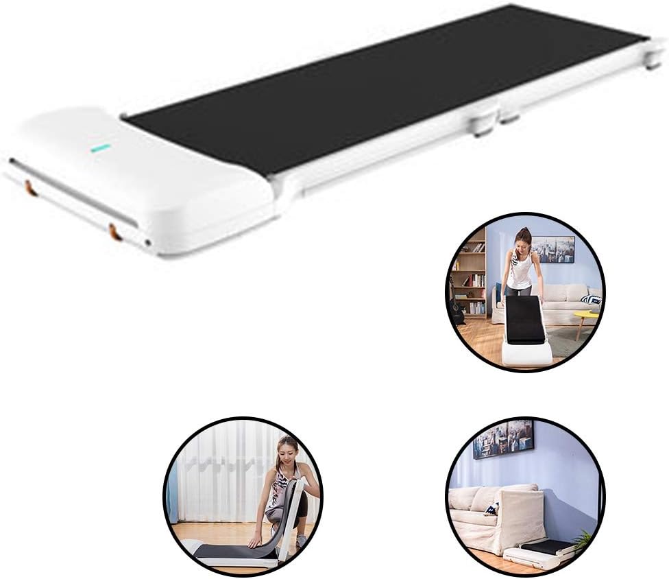 Treadmills Walking Machine Multifunctional Walking Machine Indoor Household Folding Small Mute Non-tablet Automatic Installation-free Home Running (Color : White, Size : 145 * 53 * 11cm)