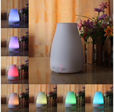 Ultrasonic Essential Oil Diffuser with Timer, Aromatherapy Diffuser Cool Mist Humidifier with LED Lights Changing - Waterless Auto Shut-off Function for Kids Home Office Baby Bedroom Spa Gym Yoga