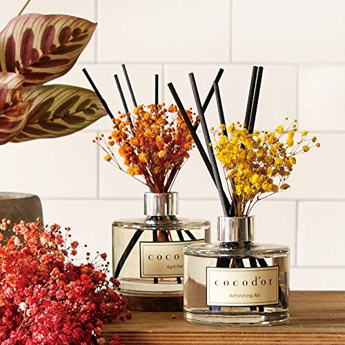 Cocod'or Preserved Real Flower Reed Diffuser, Lovely Peony Reed Diffuser, Reed Diffuser Set, Oil Diffuser & Reed Diffuser Sticks, Home Decor & Office Decor, Fragrance and Gifts, 6.7oz - Thumbnail 3