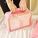 EALEK Packing Cube Set 6pcs,Compression Pouches Travel Luggage Organizers Clothes Storage Bags Laundry Bag (3 Cubes 3 Pouches,Pink)