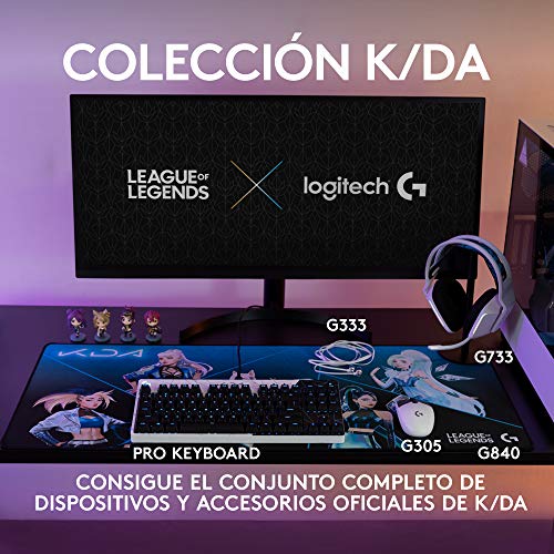 Logitech-G840-KDA-XL-Alfombrilla-de-raton-para-Gaming-3-mm-de-Grosor-Base-de-Goma-Estable-Equipo-de-Juego-Oficial-de-League-of-Legends-Multicolor