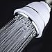AquaCare By Hotel Spa Filtered Shower Head 4 Inch Chrome Face 6 Setting Showerhead with 3 Stage Shower Filter Cartridge Inside. (Dual White/Chrome Finish)