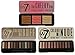 W7 Set- Colour Me Buff and Colour Me Nude, Natural Eye Shadow Palettes PLUS The Cheeky Trio Bronzer, Blusher & Highlighter Powder Palette