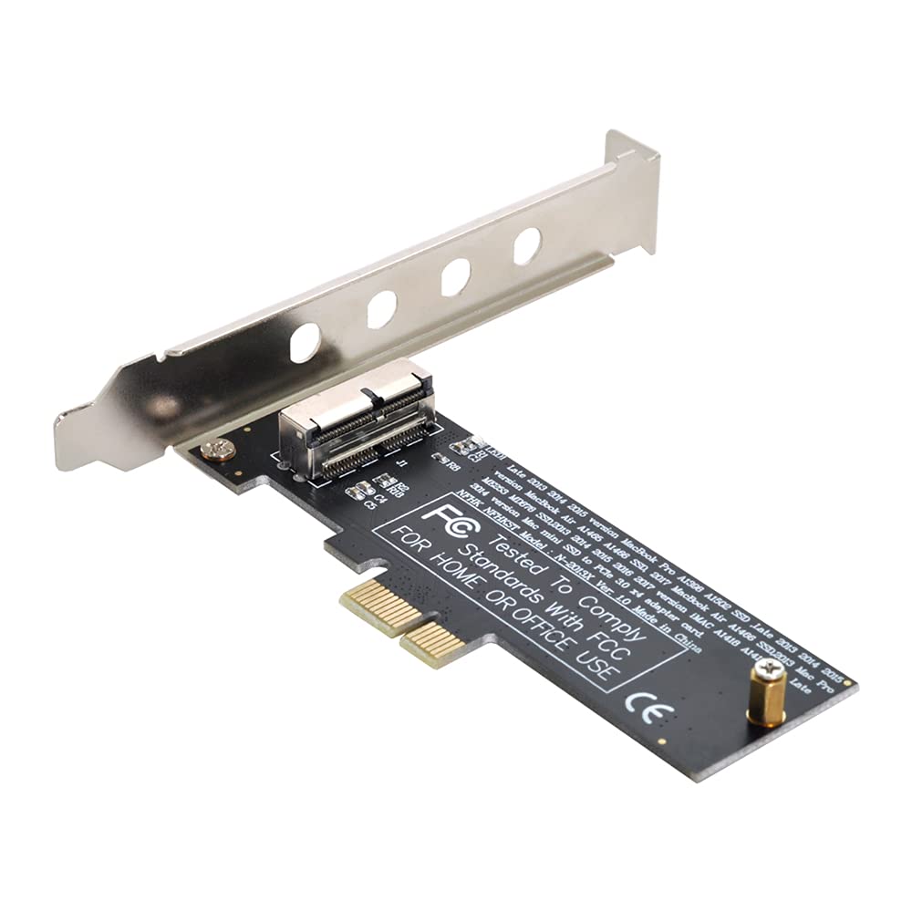 NFHK PCI Express PCI-E 1X to 12+16Pin 2013-2017 Mac Pro Air SSD Convert Card for A1493 A1502 A1465 A1466
