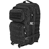Mil-Tec Military Army Patrol Molle Assault Pack Tactical Combat Rucksack Backpack Bag 36L Black