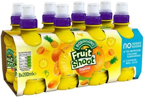 Robinsons Fruit Shoot Low Sugar Tropical 8 x 200ml
