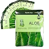 Farm Stay Korean Deep Moisturizing Rich Aloe Visible Face Facial Daily Mask Sheet [ 10 Packs ] 23ml/0.78 fl.oz
