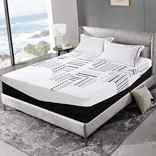 EMONIA Queen Mattress Toppers 12 inch Thick Memory Foam Bed Mattresses with Mattress Cover