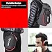 OXA Wireless Bluetooth Headset Foldable Noise Cancelling Sport Headphones with Microphone, NFC and Pedometer for TV Smartphone Devices, Black & Red
