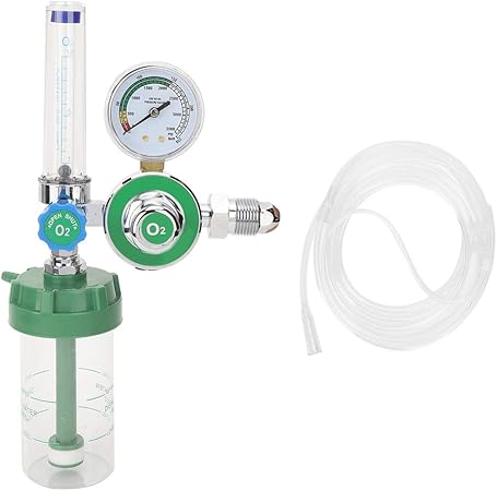 Household Oxygen Flowmeter Regulator, WX-YQ-02 Oxygen Inhaler Pressure Regulator Oxygen Meter G5/8-14 Male Thread, Oxygen Inhaler Reducer Regulator