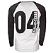 Gas Monkey Garage Men's Mens Official 04 Baseball Long Sleeve T Shirt Black Large – Chest 40-42 Inches White & Black