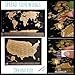 Large Scratch Off World Map Poster Gift Set - 32.5 x 23