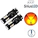 SIRIUSLED Extremely Bright Dual Brightness 2000 Lumens 3030 Chipset Projection LED Tail Brake Light Backup Reverse Light Turn Signal Light 3056 3156 3057 3157 Amber Yellow Pack of 2 …