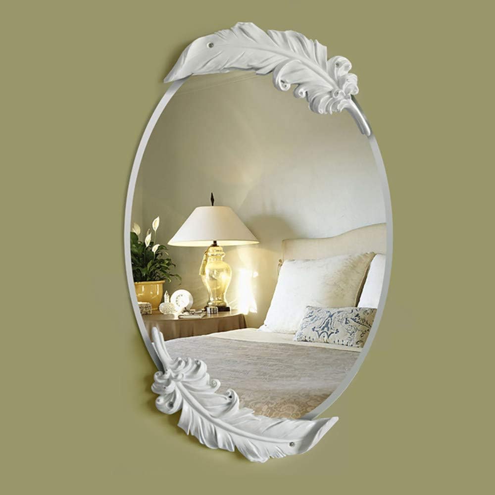 Amazon De Hange Spiegel Badezimmer Ovaler Spiegel Vintage Badezimmerspiegel Wandspiegel Idyllische