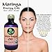 Moringa Oil Organic 8 oz 100% Pure, Cold Pressed, Food Grade, Amber Glass Bottle & Pop top. Use to Rejuvenate, Moisturize & Heal Face, Body, Skin and Hair.