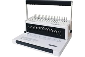 TruBind Manual Comb Binding Machine | Punch up to 20 Sheets | Bind up to 425 Sheets | 21 Fully Disengageable Dies | 19-Ring Comb | 2-Year Warranty