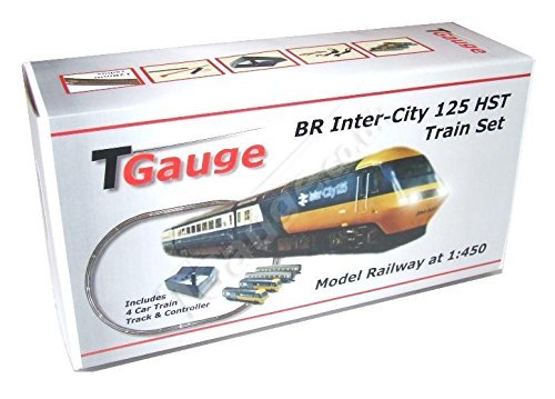 T Gauge Model Trains 1:450 Scale BR Inter-City 125 HST Starter Set w/132.5mm Loop Track