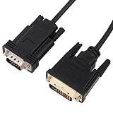 Active DVI-D Dual Link 24+1 male to VGA Male Cable Chip Active Adapter Converter Cable for PC DVD Monitor HDTV-Laptop- Projector(15FT)