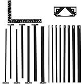 UNICRAFTALE 1 Set Book Binding Package Flexible Acrylic Bookbinding Templates Black Bookbinding Easy Scrapbooking Tool 17Pcs 