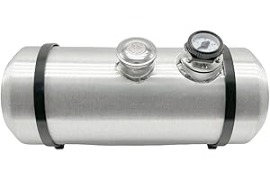 JSD AUTO PARTS JSD 4 Gallon 8x20 Aluminum Gas Tank / Fuel Cell 3/8 NPT Outlet With Level Gauge Center Fill