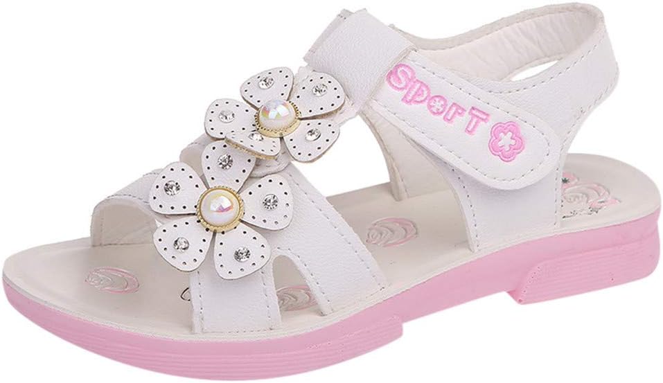 Toddler Sandals Open Toe Flower Beach Sandals Summer Flat Flower Sandals Princess Flats Sandals Memela