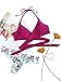 SOLY HUX Women's Halter Wrap Knotted Back Bikini Set