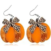Thanksgiving Earrings for Women Fall Pumpkin Maple Leaf Turkey Dangle Earrings Thanksgiving Fall Themes Drop Earrings