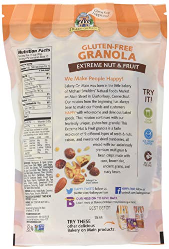 Bakery On Main Gluten-Free, Non GMO Granola, Extreme Nut & Fruit, 11 Ounce (Pack of 6) - Thumbnail 4