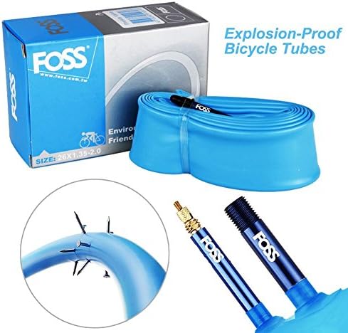ICOCOPRO Explosion-Proof Bike Inner Tube,Schrader/Presta Valve,700/16/18/20/24/26/29’’/650B For Choice