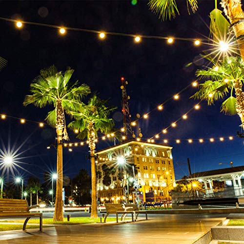 Lichterkette Außen Wasserdicht, Lichterkette Glühbirnen G40 11.7M 30er Globe Birnen mit 1 Ersatzbirnen, Lichterkette… – Bild 7
