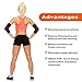 Idefair(TM) Fitness Elbow Compression Sleeves Men Women Elbow Brace Support for Arthritis Tendonitis Bursitis Recovery Reduce Joint Pain Lifting Exercise, 1 Pair, Medium Size (10.24-11.81 inches)