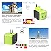 International Power Adapter, Universal Travel Adapter with 4 USB, Travel Plug Adapter for US, EU, UK, AU 150+ Countries, All in One European Adapter for iPhone, Android, All USB Devices