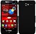 Importer520 Rubberized Hard Case Cover for Motorola Droid Razr M XT907, Black