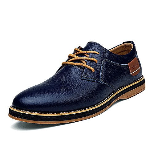 Men s Dress Shoes Leather Dress Men Dress Shoes Italian Leather Shoes Men Mens Shoes Genuine Leather Leather Shoes Men Men s Shoes Leather Shoes Genuine Leather Size 8.5 (6111navyblue42)