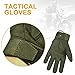 FREETOO Tactical Gloves Military Rubber Hard Knuckle Outdoor Gloves for Men Full Finger Gloves Army Green (XXL)