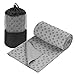 GalSports Non Slip Hot Yoga Towel, Skidless Waffle Texture, 100% Absorbent Odorless Microfiber, Standard Sized 24 inch x 72 inch Mat Towel, Ideal for Hot Yoga, Bikram, Pilates (Gray)thumb 1