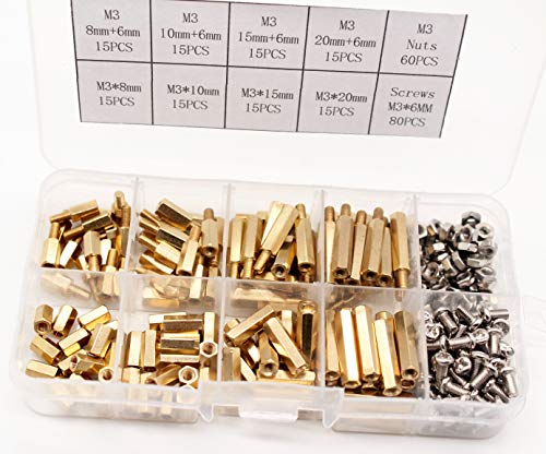 thumbnail image 2 of Switch Electronics M3 Hexagonal Brass Spacer Standoff - 6mm To 15mm Female To Female 2 of 6