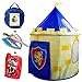 Nona Active Easy to Setup Play Tent for Kids – Knight Castle Kids Tent with Thick Foam Sword and Shield Plus Card Game - 100% Refund Guarantee