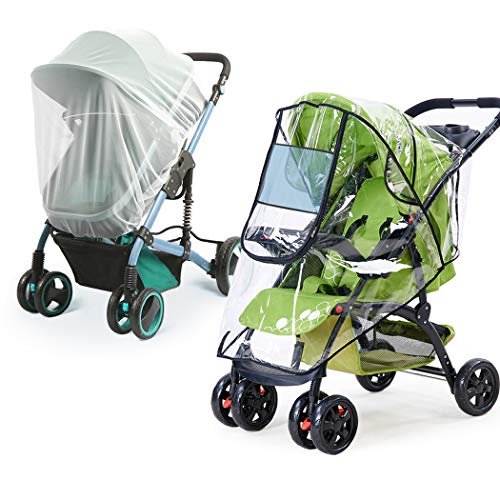 Double Jogging Stroller Stroller Rain Cover Compatible With BOB