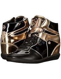 MICHAEL Michael Kors Nikko Tenis deportivos altas Suprema Nappa, color negro.