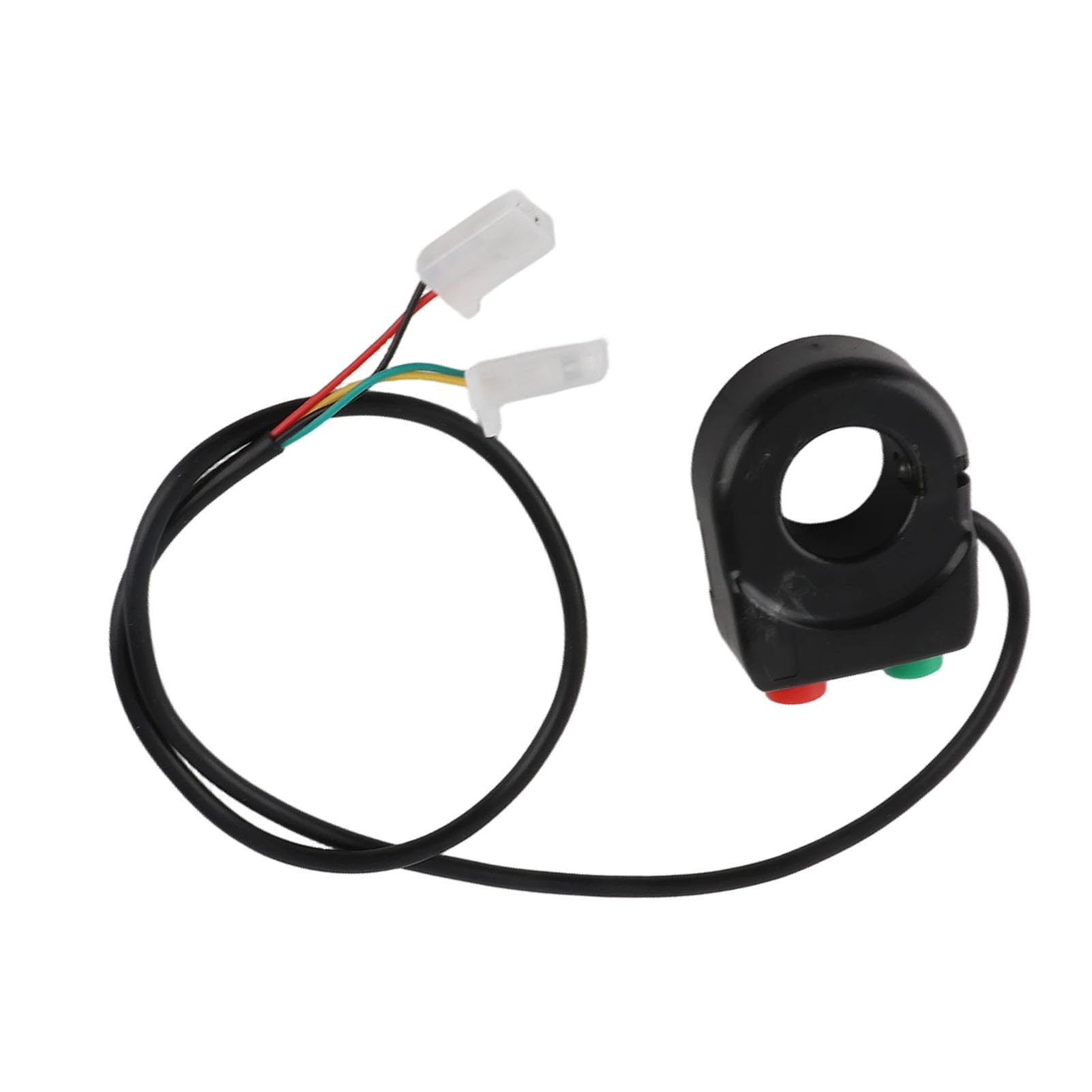 Horn Headlight Button Switch, 2 in 1 Motorcycle Headlights Horn Turn ON/OFF Switch Button ABS Plastic Black Handlebar Grip Control Button Switches for Motorcycle Scooter Electric Bike car switch